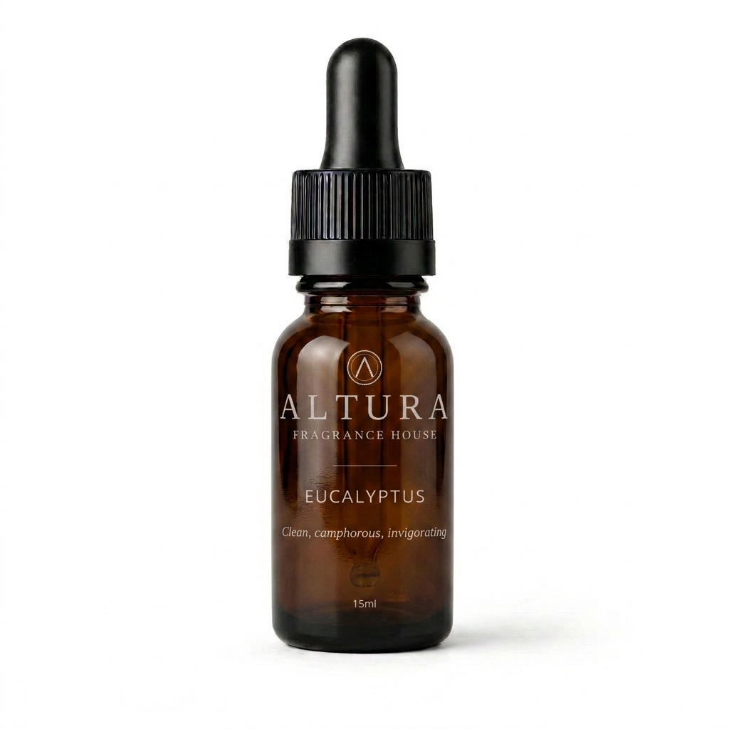 Eucalyptus essential oil bottle