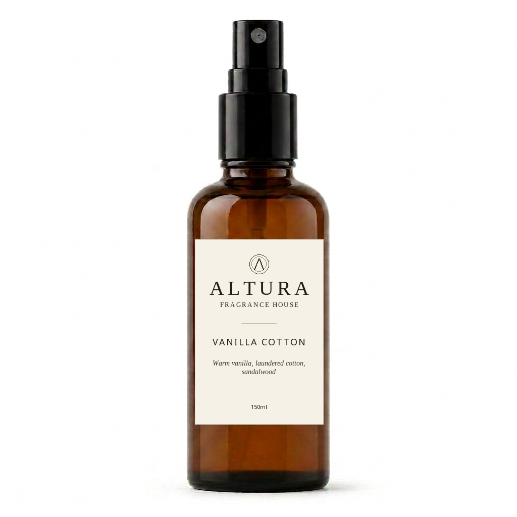 Vanilla Cotton linen spray bottle