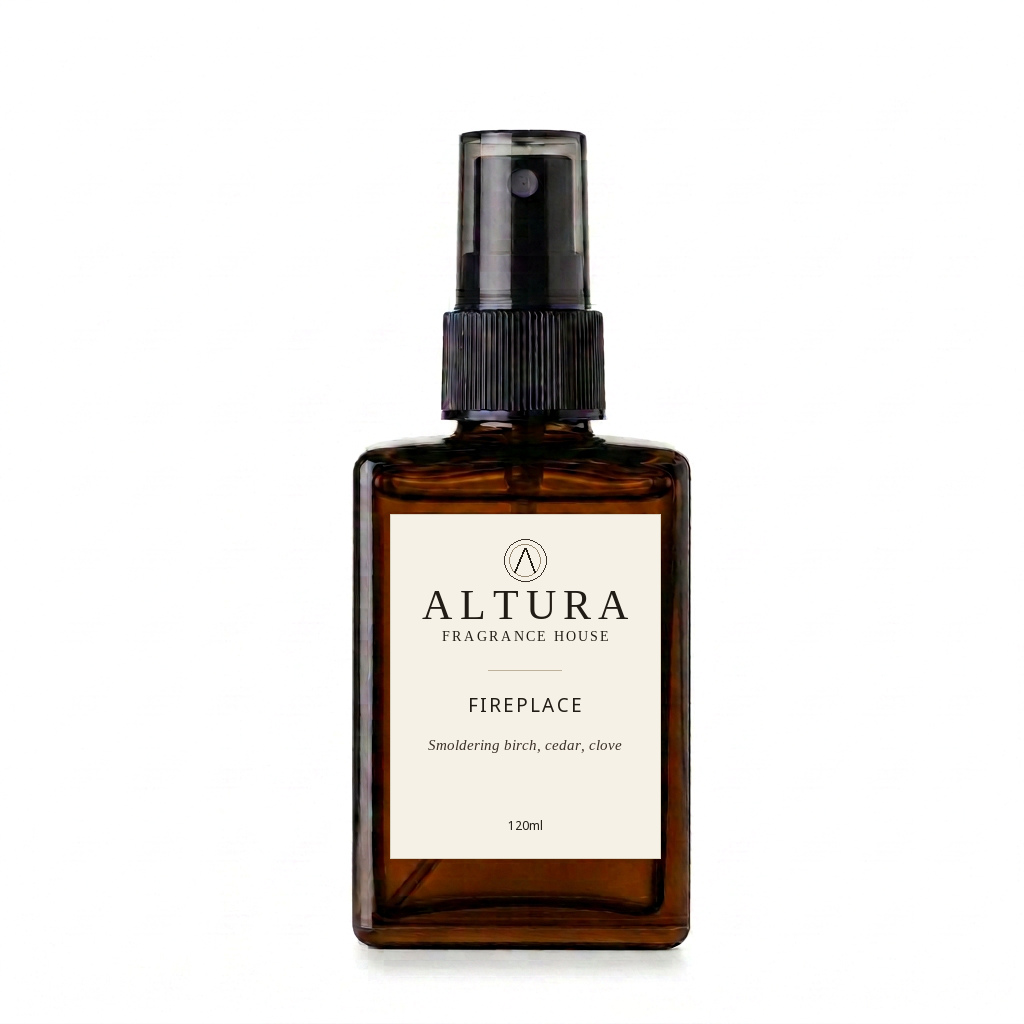 Fireplace room spray bottle