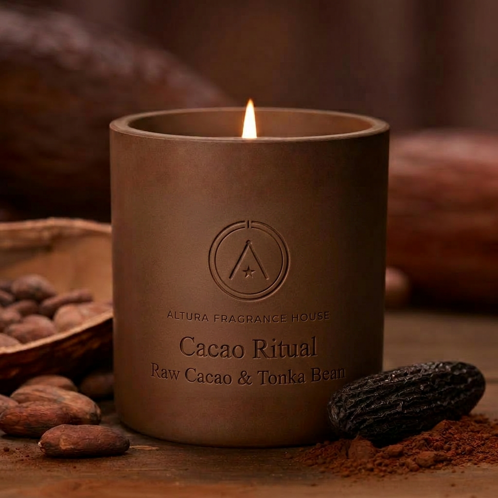 Cacao Ritual candle from The Cordillera Collection