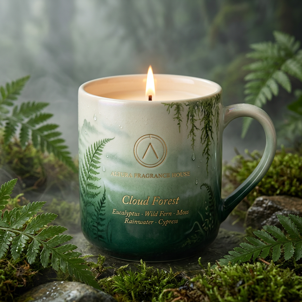 Cloud Forest candle from The Cordillera Collection