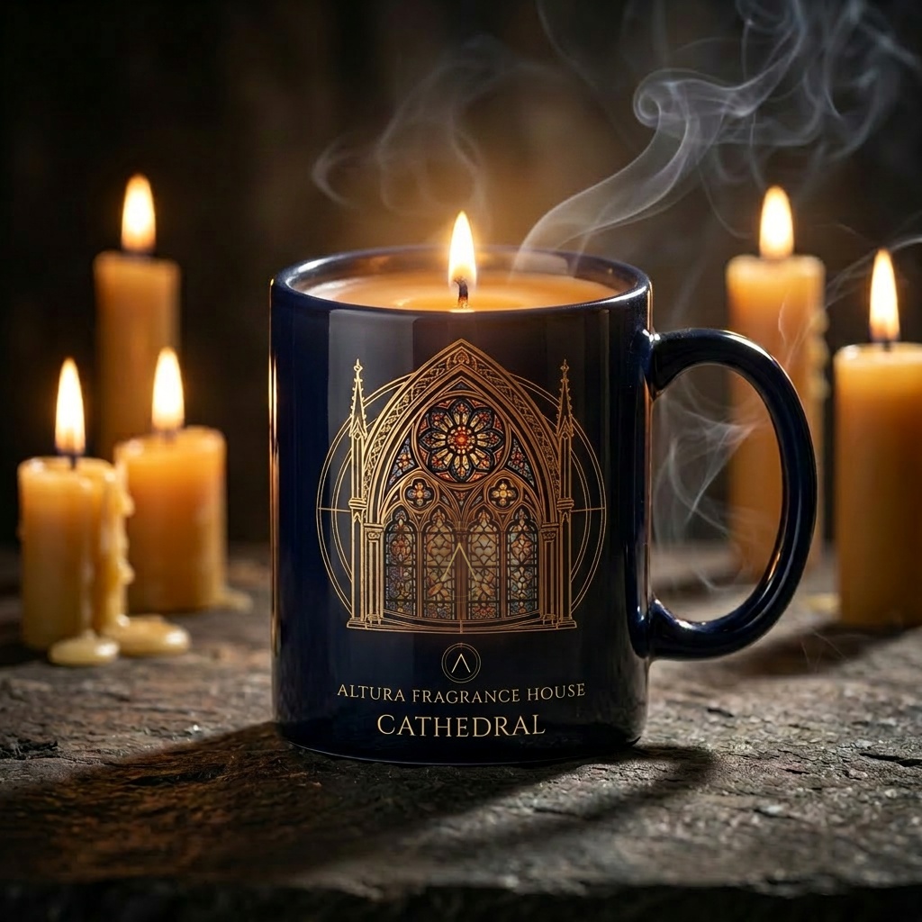 Cathedral candle mug