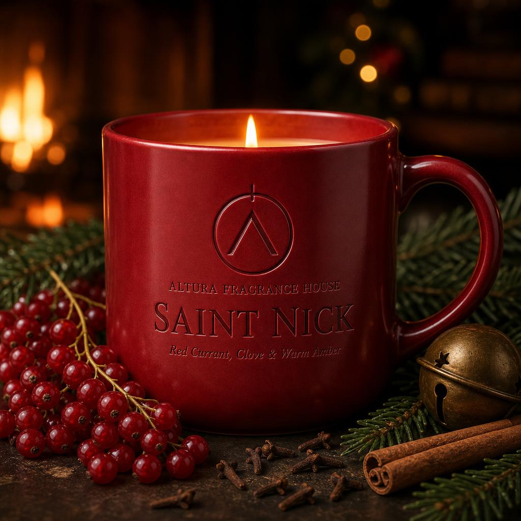 Saint Nick candle mug
