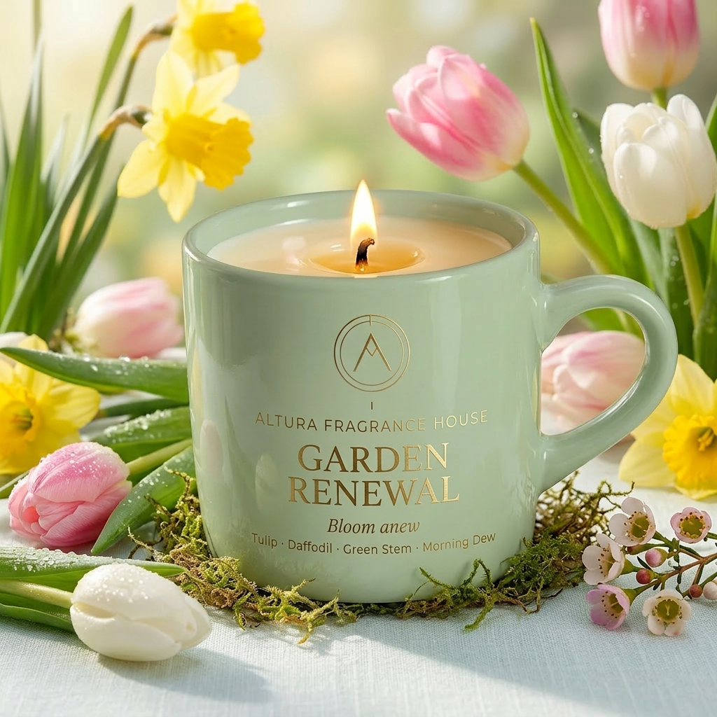 Garden Renewal candle mug