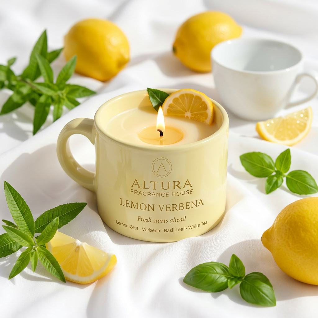 Lemon Verbena candle mug