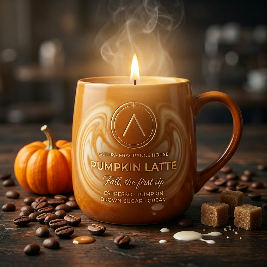 Pumpkin Latte candle mug