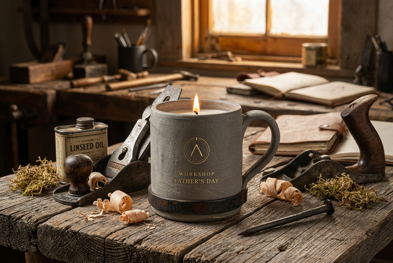 Father's Day seasonal candle mug by Altura Fragrance House