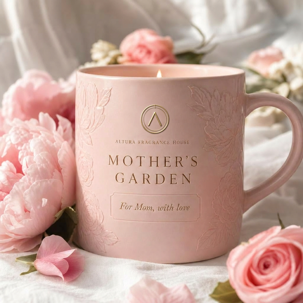 Mother's Garden candle mug