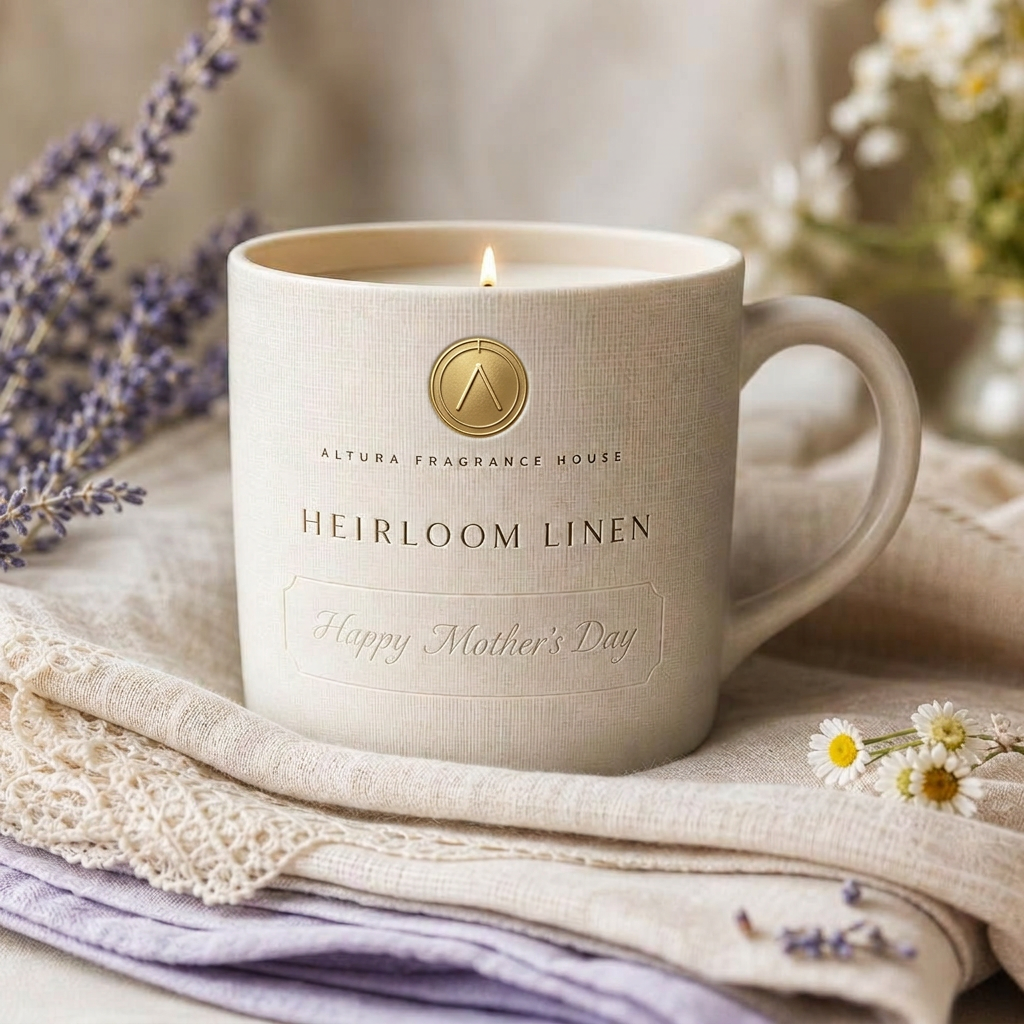Heirloom Linen candle mug