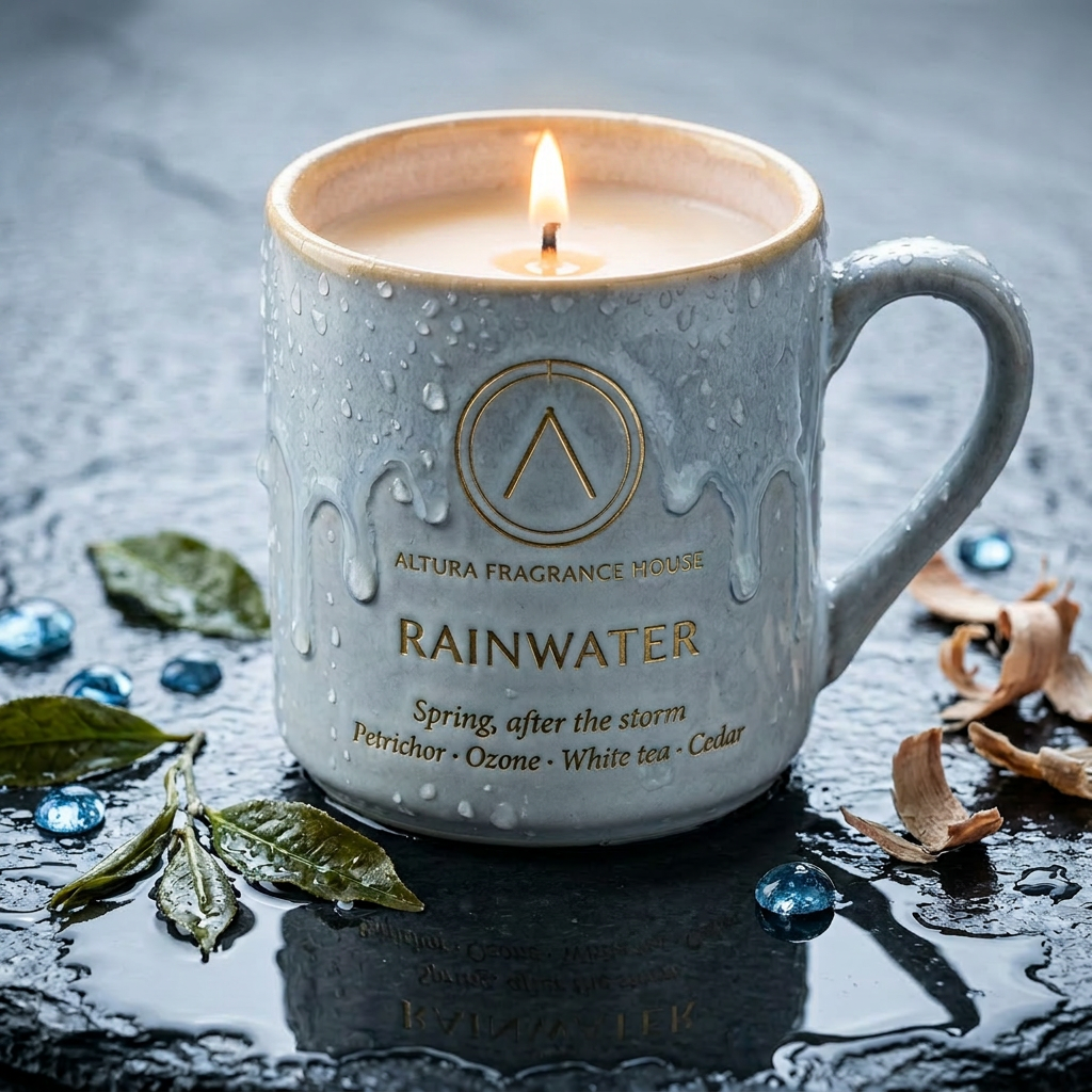 Rainwater candle mug