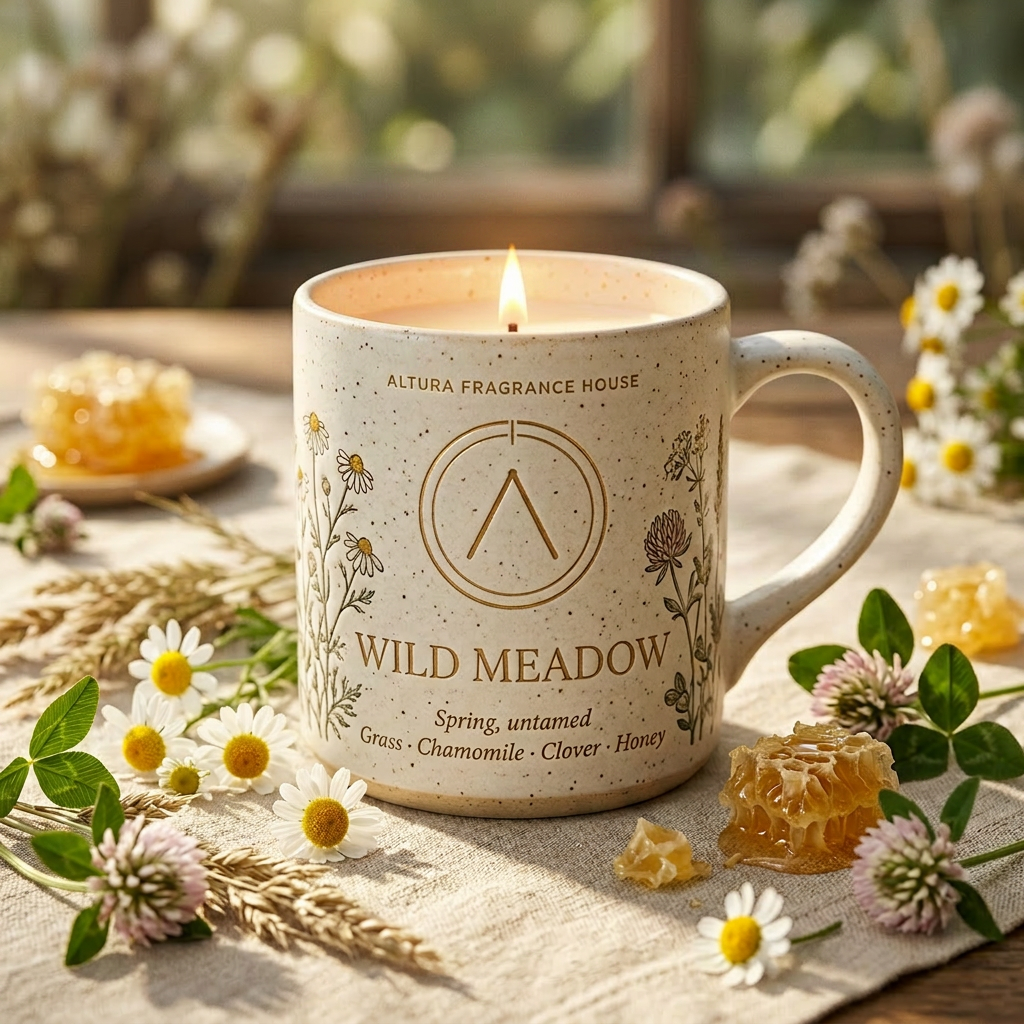 Wild Meadow candle mug