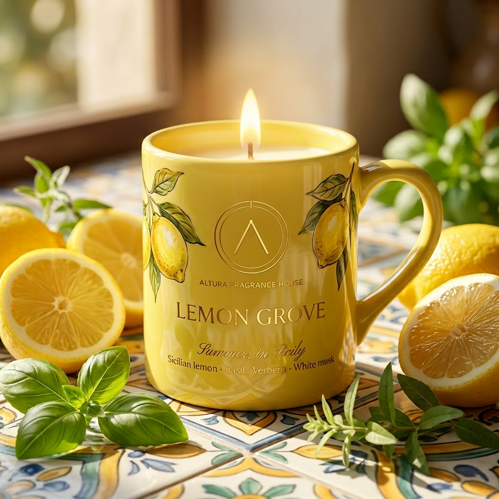 Lemon Grove candle mug