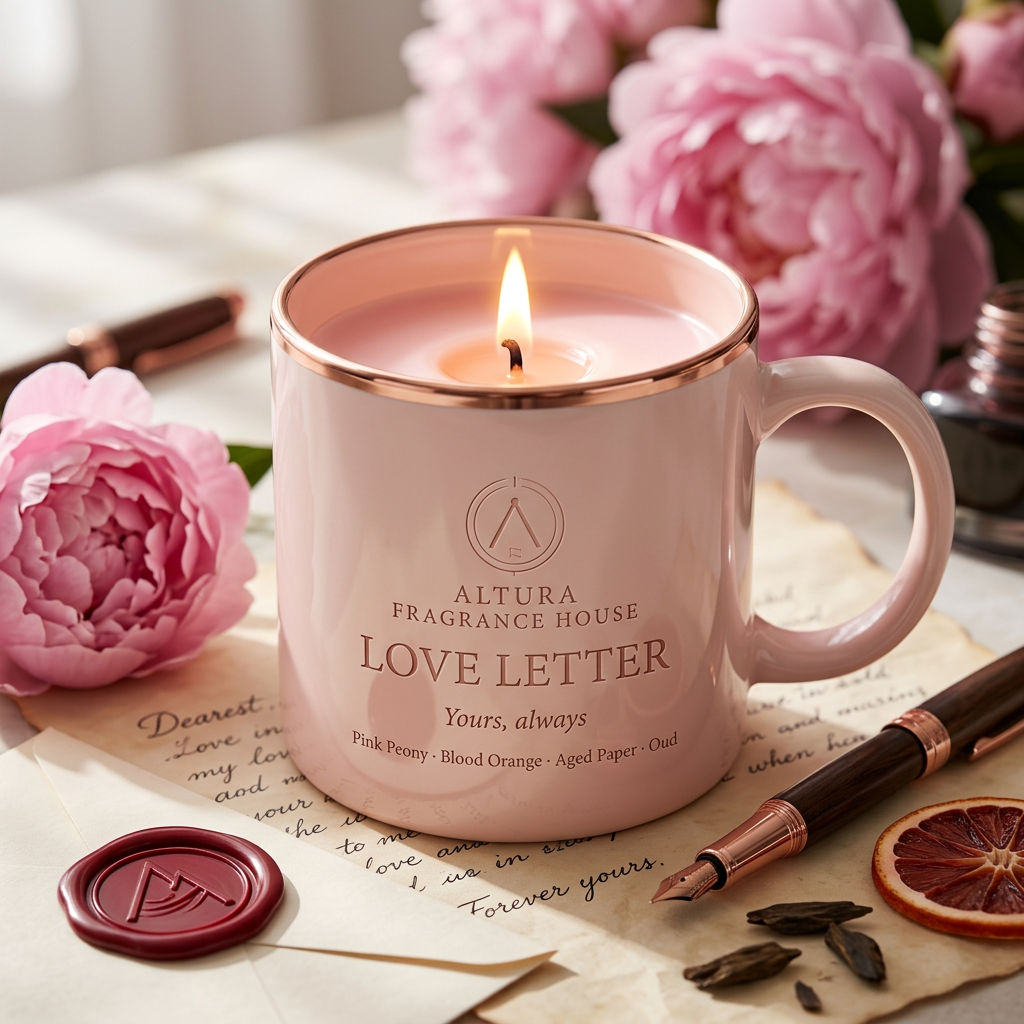 Love Letter candle mug