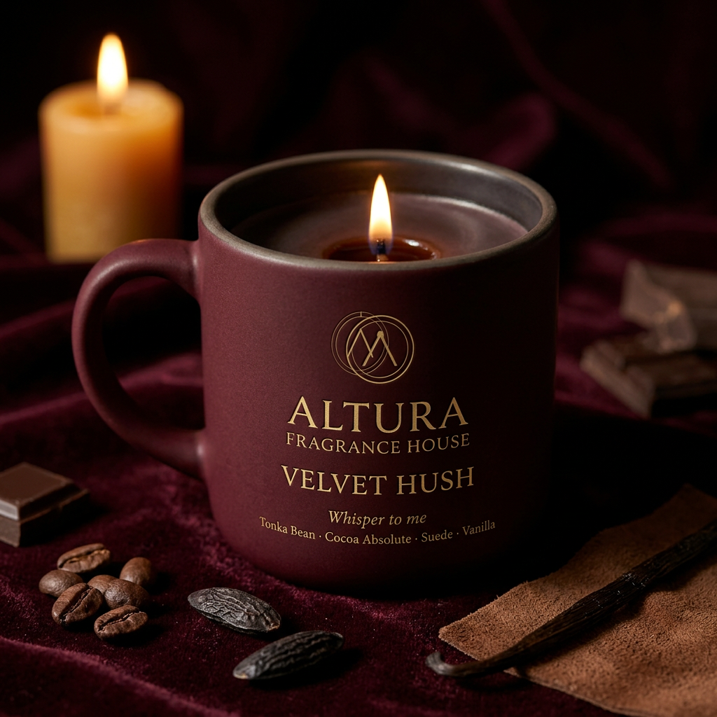 Velvet Hush candle mug