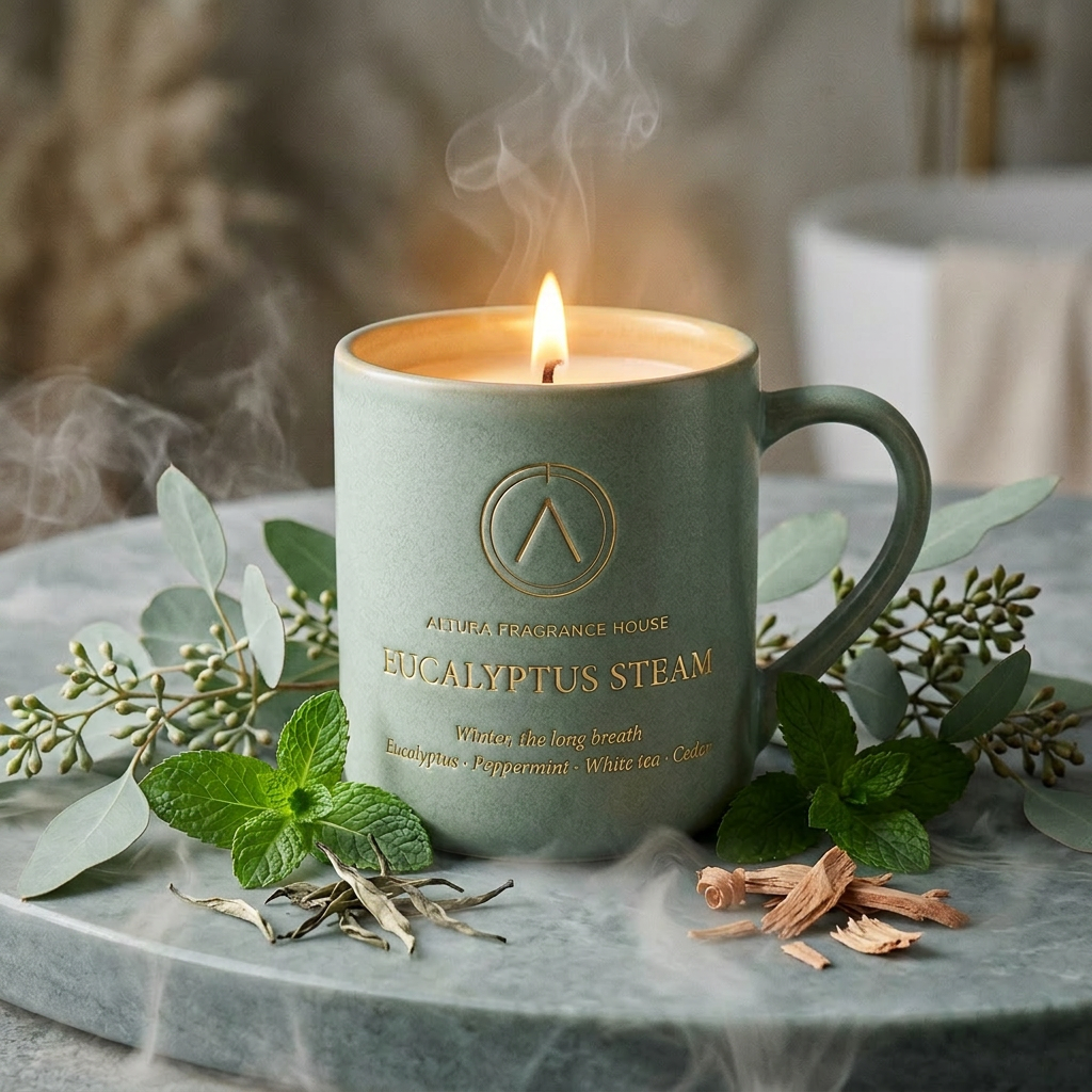 Eucalyptus Steam candle mug
